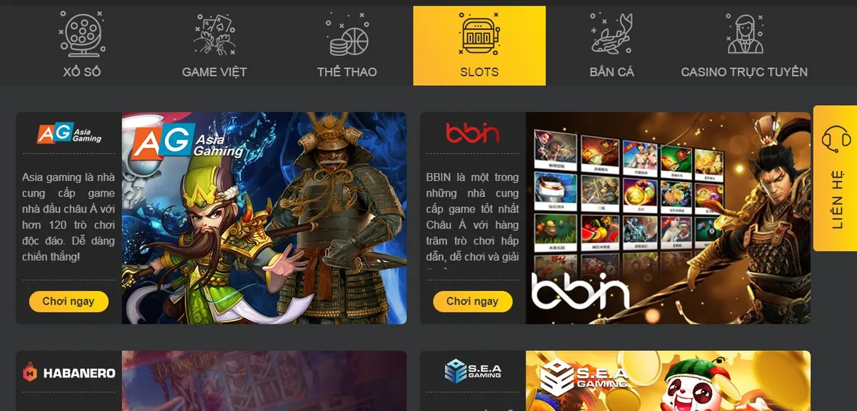 Chơi nổ hũ slot tại 888b ở mục 888b slot